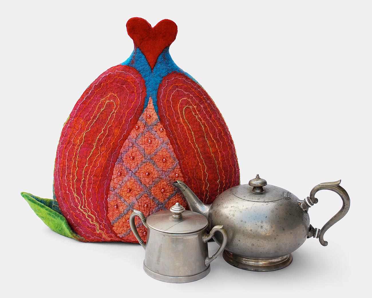 Teapot cozy pomegranate<span style="font-size: 16px;">&nbsp&nbsp&nbsp|&nbsp&nbsp&nbsp</span><i>Gránátalmás teamelegítő</i>